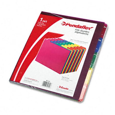 Esselte Pendaflex Top Tab File Guides Alpha 1/5 Tab Polypropylene Letter 25/Set ES32253